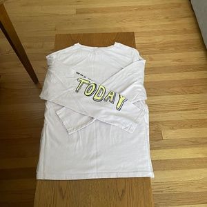 Zara light pink  tshirt with cute/encouraging words